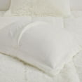 thumbnail image 3 of Home Essence Apartment Leena Shaggy Faux Fur Comforter Set, Full/Queen, Ivory, 3 of 12