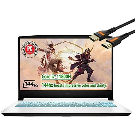 MSI Sword Gaming Laptop, 15.6" FHD 144HZ IPS Display, Intel i7-11800H 8 Core, NVIDIA GeForce RTX 3050 Ti, USB-C, Backlit Keayboard, HDMI, Webcam, Wi-Fi, Bluetooth, Win 10 (16GB RAM|512GB PCIe SSD)