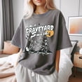 thumbnail image 2 of Retro Skeleton Halloween Tshirt, Trendy Fall Tee, Spooky Season Sweater, Graveyard Smash Shirt, Vintage Style Unisex Tee, 2 of 3