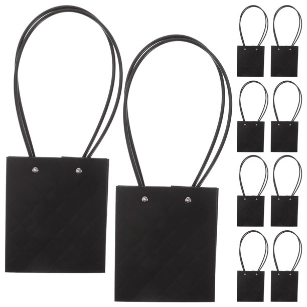 FUTUREORYY 10Ud Bolsa De Papel Para De Flores Con Asa Y Sofisticado Para Florería Y Presentes