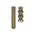 thumbnail image 3 of Fintie Band Compatible with Garmin Fenix 5X Plus/Tactix Charlie Watch, 26mm Premium Woven Nylon Adjustable Replacement Strap Compatible with Fenix 5X/3/3 HR Smartwatch, 3 of 6