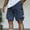 Navy, variant on COSFO Black Men'S Cargo Shorts Relaxed Fit Elastic Waist Casual Outdoor with Zipper Pockets Work Shorts