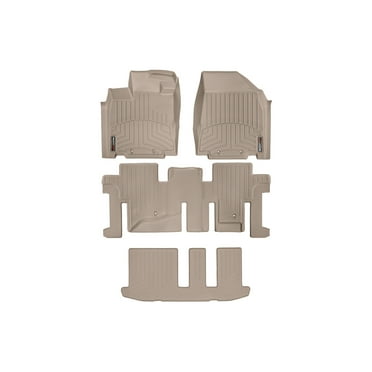 WeatherTech Custom Fit FloorLiners compatible with JX, QX60, Pathfinder - Complete Set (1st, 2nd, & 3rd Row), Tan