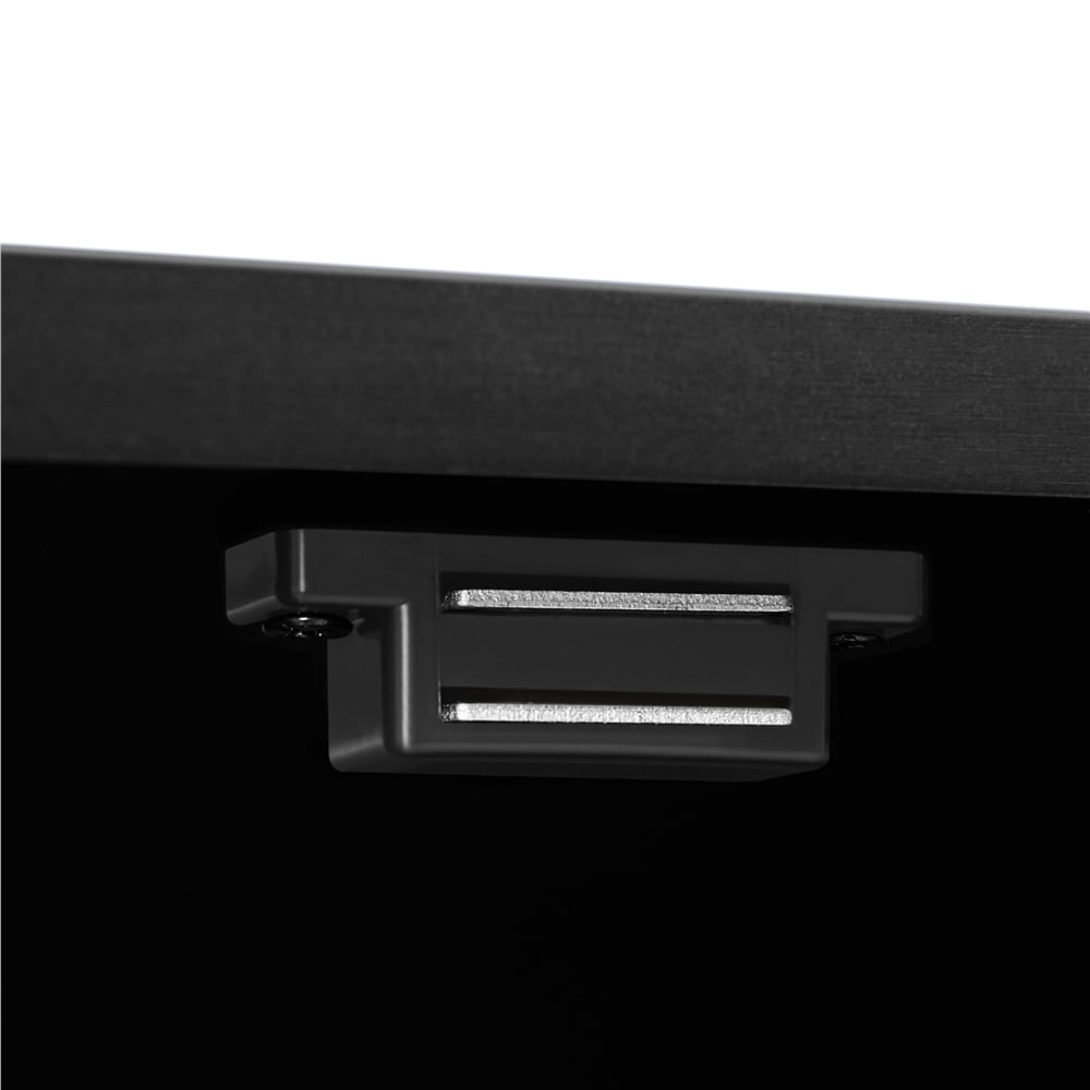 Yaheetech 4 Tier Bathroom Storage Cabinet with Adjustable Shelf, Black