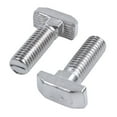 thumbnail image 4 of M8 Thread T-Slot Drop-in Stud Sliding Screw Bolt Silver Tone 10Pcs, 4 of 8