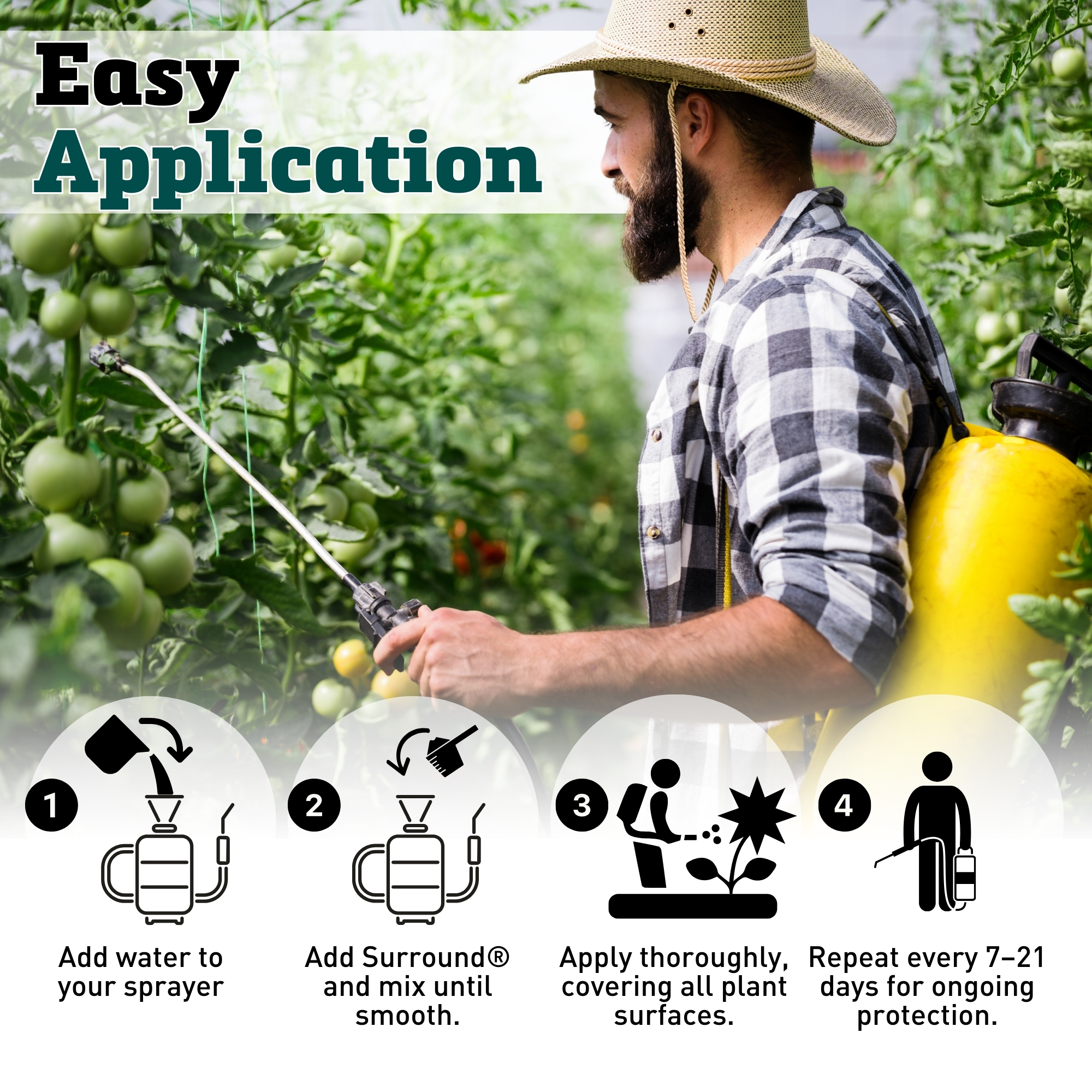 Harris Seeds - Surround WP Organic Crop Protectant - 25 Lbs.