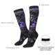 thumbnail image 4 of Fotbe Purple-Eyed Floral Leopard Calcetas Divertidas Estampadas para Hombre y Mujer, Calcetas de Algodón hasta la Rodilla para Caminar, Correr, Enfermería y Embarazo, 4 of 6