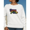 thumbnail image 2 of Happy Pride Bubblegum Banner Sweatshirt Women -Smartprints Designs, Female 4X-Large, 2 of 4