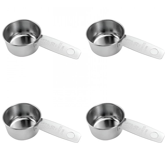 ACDANC 1/8 Cup Measuring Cup,30ml Scoop,Stainless Steel Measuring Cups,Coffee Scoops,Measuring Scoops for Canisters Tablespoon Measure Spoon,Short Handle Cooking Measuring Scoop (30ml)