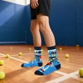 thumbnail image 4 of Funny Pickleball Socks for Men Women Dad Teen Boys- I'd Rather Be Playing Pickleball Accessories Novelty Silly Crazy Socks- Birthday Valentines Fathers Christmas Gifts Ideas Stocking Stuffer, 4 of 7