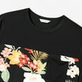 thumbnail image 3 of PatPat Men Summer Top Family Matching Large Floral Wrap Front Strap Dress and Colorblock T-shirt Sets Men M-XL, 3 of 6