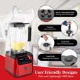 thumbnail image 5 of YIYIBYUS Quiet Commercial Blenders Fruit Juicer Smoothie Maker Mixer with Soundproof Shield 2200W Professional Blenders for Kitchen, 5 of 11