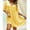 Yellow, variant on ZZwxWA Plus Size Womens Summer Dresses Casual Floral Print Midi Dress Button V Neck Short Sleeve Dresses Loose Beach Swing Sundresses