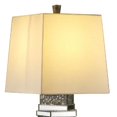 thumbnail image 2 of Benzara BM269029 Table Lamp with Stacked Cuboid Shape & Faux Stones Inlay, Silver, 2 of 6