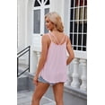 thumbnail image 4 of Walma90s Women Eyelet Embroidery Tank Tops Summer Casual Crew Neck Sleeveless Camisole Shirts, 4 of 9
