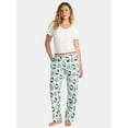 thumbnail image 2 of Hello Kitty Women's and Women's Plus Christmas Print Velour Sleep Pants, Sizes XS-3X, 2 of 5