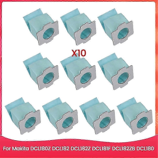 10 Dust Bags Collector Set for Makita DCL180Z DCL182 DCL182Z DCL181F DCL182ZB DCL180 Rreplacement SpEdition 527