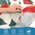 thumbnail image 5 of Yayeee Kitchen Curtains Tier Set of 2 Light Filtering 57"x24" Over Sink Window Panels, Strawberry Pattern, 5 of 7