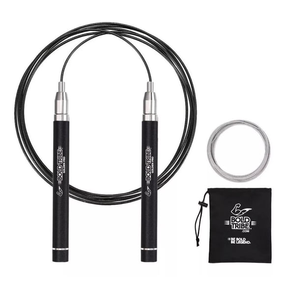 Cuerda Para Saltar Golden Pro Negra Ligera Bold Tribe Golden Pro