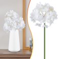thumbnail image 2 of Hydrangea Artificial Flowers, Dienrx Faux Hydrangea Flower swith Stems with Stems, Realistic Silk Fake Flowers for Wedding Living Room Garden Decor, 2 of 9