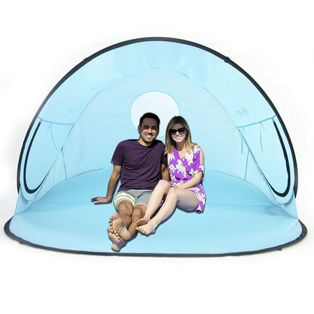 Automatic Pop Up Instant Portable Outdoors Beach Tent , Lightweight Portable Family Sun Shelter Cabana ,Provide UPF 50+ Sun (Best Portable Sun Shade)