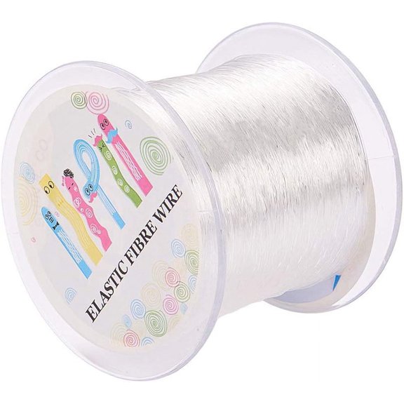 160Yards Clear Korean Elastic Crystal Thread 0.7mm Stretch String Cord Crafting DIY Thread for Jewelry Making Beading Craft Sewing DIY