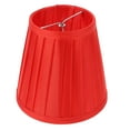thumbnail image 1 of Mobutofu 1Pcs Red Cloth Lampshade Light Protect Lamp Simple Style Living Room, 1 of 4