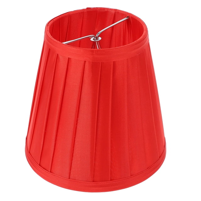 Mobutofu 1Pcs Red Cloth Lampshade Light Protect Lamp Simple Style Living Room