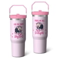 thumbnail image 2 of 1pc Pet Lovers 30oz Tumbler with Straw & Handle - Insulated Stainless Steel Cup | Holiday Gift for Man Women (Christmas, Valentine's, Birthday), 2 of 7