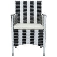 thumbnail image 6 of Safavieh Kendrick Outdoor Patio Wicker Chair, Set of 2 - Black/Sand, 6 of 7