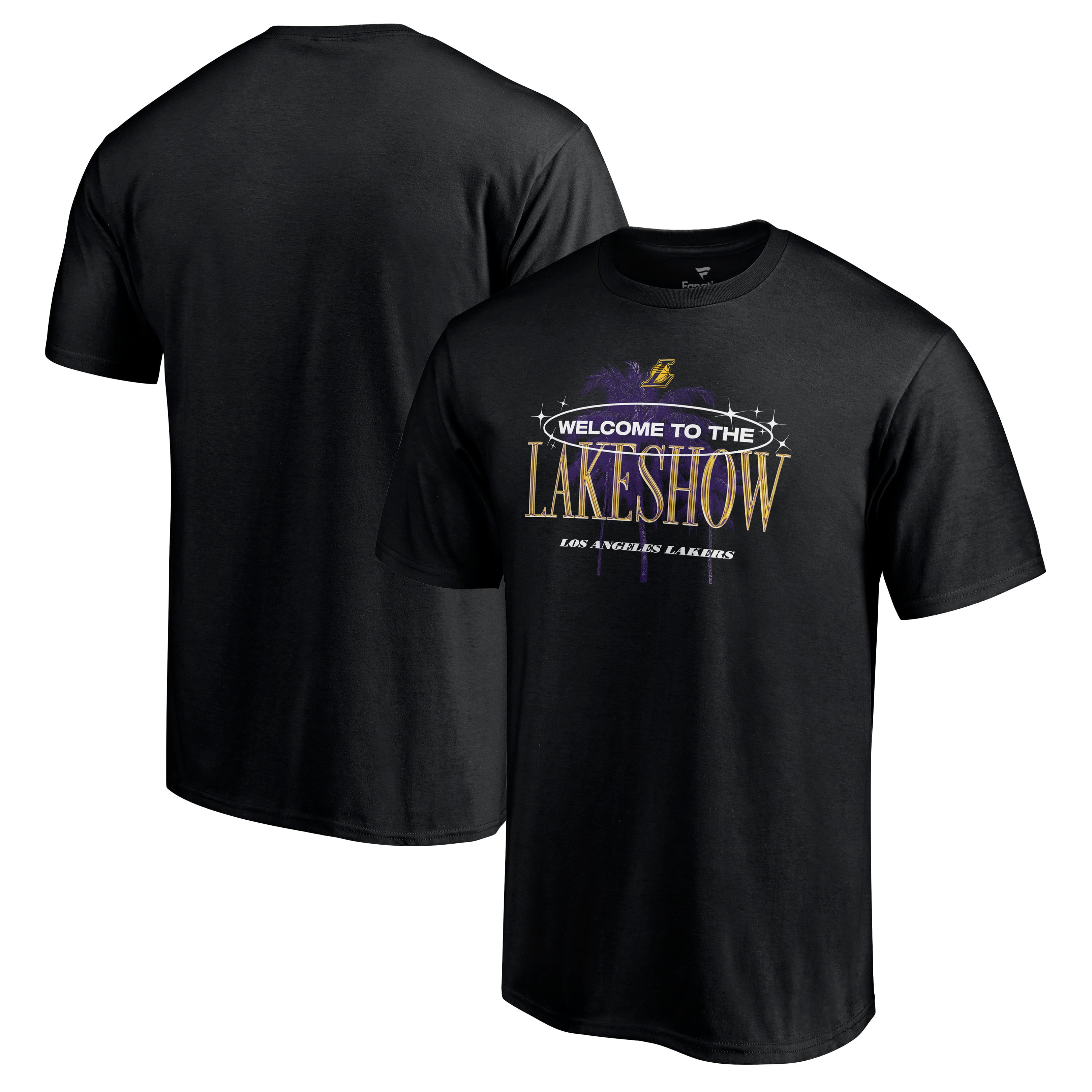 Black B6 Mens Xsmall Los Angeles Lakers Split Graphic T-Shirt 