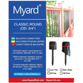 thumbnail image 3 of Myard 'O' Seal Patented Baluster Connectors with Screws for Deck Railing Handrail Patio Fence (Qty 100 for 50 Balusters, round Line Connectors), 3 of 4