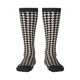 thumbnail image 1 of Fotbe Black and white houndstooth Calcetas Divertidas Estampadas para Hombre y Mujer, Calcetas de Algodón hasta la Rodilla para Caminar, Correr, Enfermería y Embarazo, 1 of 6