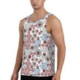 thumbnail image 2 of Easygdp Abstract Floral Men's Tank Top, Sleeveless Muscle T Shirts, Breathable, Quick-Dry, Loose for Gym, Running, Fitness - Small, 2 of 9