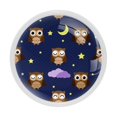 thumbnail image 1 of 4 Pcs Owl Knobs for Kitchen Cabinet Cupboard Dresser Bookcase Drawer Pulls Handles Round Home Decor, 1 of 5
