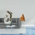 thumbnail image 2 of Estatua moderna y abstracta de cerámica con un delfín y el Corazón de Jesús. Ideal para decorar la oficina, la sala de estar, , la, 2 of 8