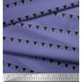 thumbnail image 2 of Soimoi Purple Cotton Voile Fabric Celebration Flags Party Printed Craft Fabric by the Yard 42 Inch Wide, 2 of 3