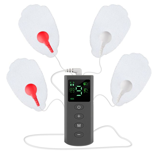 Máquina Eléctrica EMS para aliviar el dolor, estimulador Tens para estimulación muscular, 4 modos, 9 velocidades