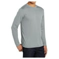 thumbnail image 4 of Mens Long Sleeve PosiCharge Competitor Polyester Tee Shirt Silver S, 4 of 8