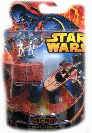 Luke Star Wars Micromachines Sandcrawler Landspeeder Luke & Sandtrooper Hasbro A-11 