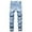 Sky Blue, variant on Men's Vintage Black Stretch Loose Jeans with Light Wash, Everyday Comfort Fit