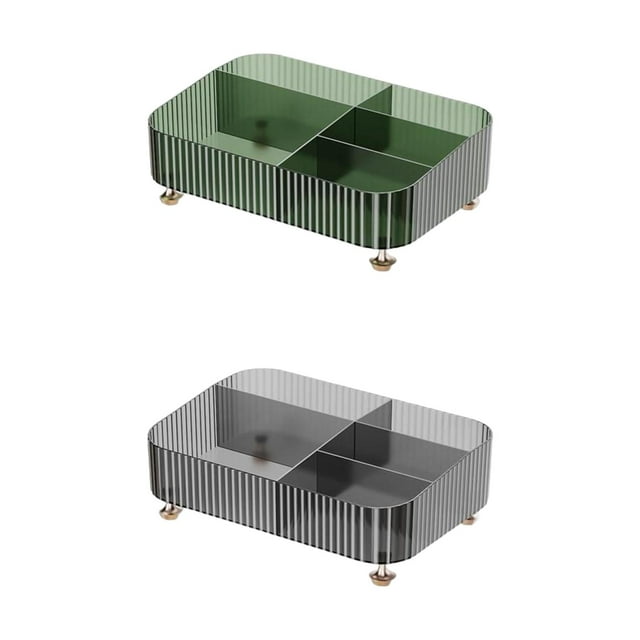 2x caja de almacenamiento creativa de escritorio organizador para mostrador de pinceles de maquillaje de joyería Negro perfecl Almacenamiento de escritorio