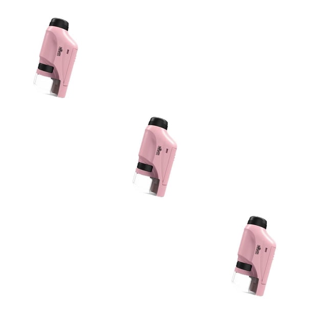 Vogacara 60X-120X Microscopio para niños Lente de para adolescentes Lupa de bolsillo de mano Niños Niñas Cumpleaños Equipo de juguete científico Type1 NO1 Vogacara CBP162381