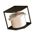 thumbnail image 2 of <p>Kitchen Standing Pot Rack Kitchen Cookware Stand Kitchen Corner Shelf Stand Kitchen Shelves Kitchen Small Corner Shelf Rack Fan Shaped Space Saving Stable Carbon Steel Cookware, 2 of 7