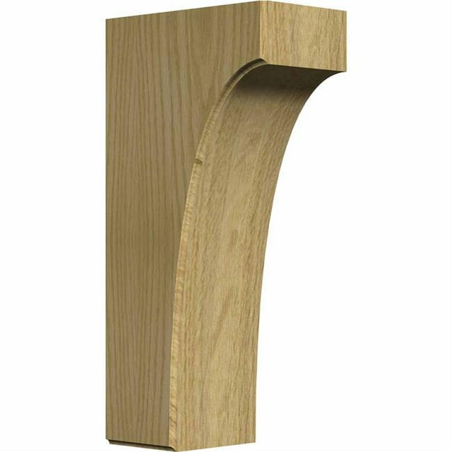 Ekena Millwork BKTW04X06X12CVRO Support Clarksville 3.5 x 6 x 12 Po, Chêne Rouge