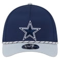 thumbnail image 2 of Men's  Navy/Silver Dallas Cowboys Rope M-Crown A-Frame 39THIRTY Flex Hat, 2 of 5