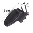 thumbnail image 5 of Anillo de cuero suave KEWITY protector de dedo para Tiro con arco recurvo guante de Tiro negro, 5 of 5