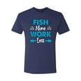 thumbnail image 2 of Wild Bobby, Fish More Work Less Pro Fishermen, Fishing, Men Premium Tri Blend Tee, Vintage Navy, XX-Large, 2 of 4