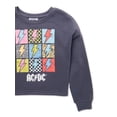 thumbnail image 2 of Grayson Social Girls ACDC Graphic Crewneck Sweatshirt with Long Sleeves, Sizes 4/5-14/16 & Plus, 2 of 3