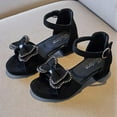thumbnail image 2 of Mepaouo Heels Sandal for Girls Open Toe Ankle Buckle Strap Dress Shoes Bow Wedding Party Chunky Pumps, 2 of 6